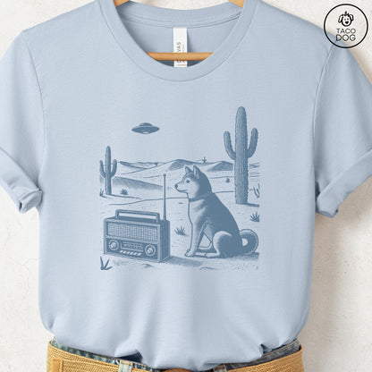 Shiba Inu Vintage Radio T-Shirt
