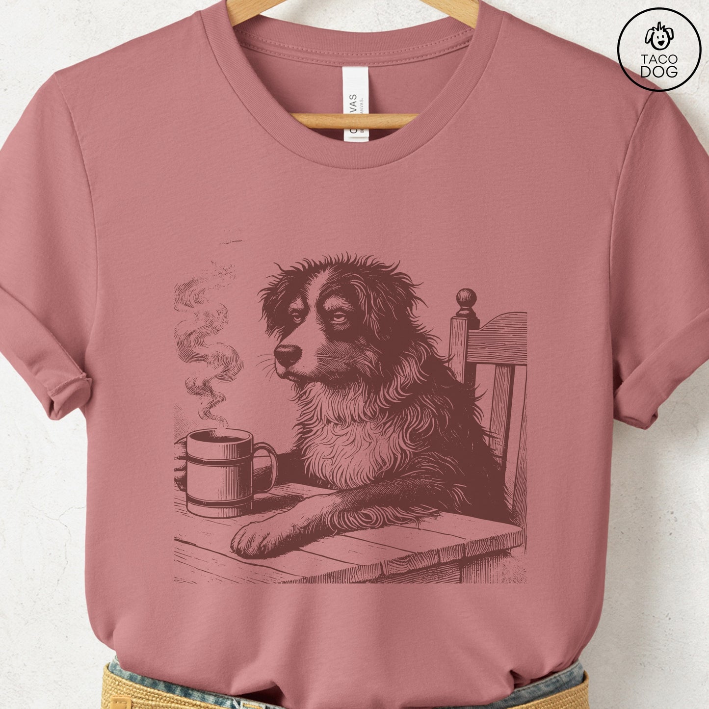 Australian Shepherd Aussie Coffee Morning Mood T-Shirt