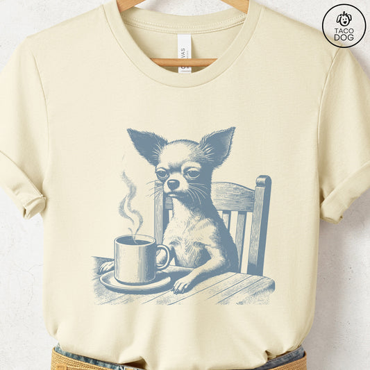 Chihuahua Coffee Morning Mood T-Shirt
