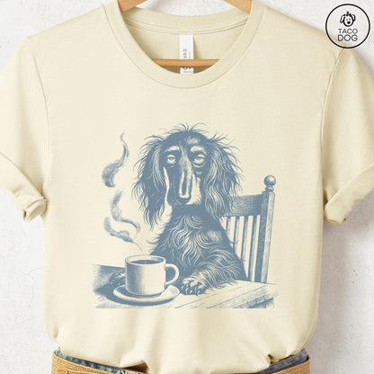 Dachshund Coffee Morning Mood T-Shirt