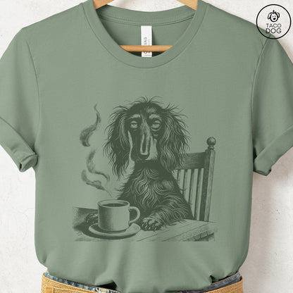 Dachshund Coffee Morning Mood T-Shirt