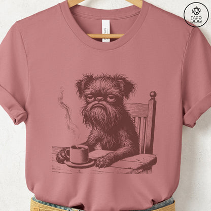Brussels Griffon Griff Coffee Morning Mood T-Shirt