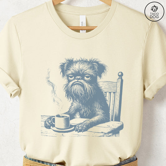 Brussels Griffon Griff Coffee Morning Mood T-Shirt
