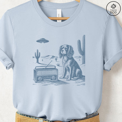 Cavalier King Charles Spaniel Vintage Radio T-Shirt