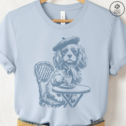 Cavalier King Charles Spaniel Paris France T-Shirt