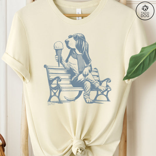 Basset Hound Ice Cream T-Shirt