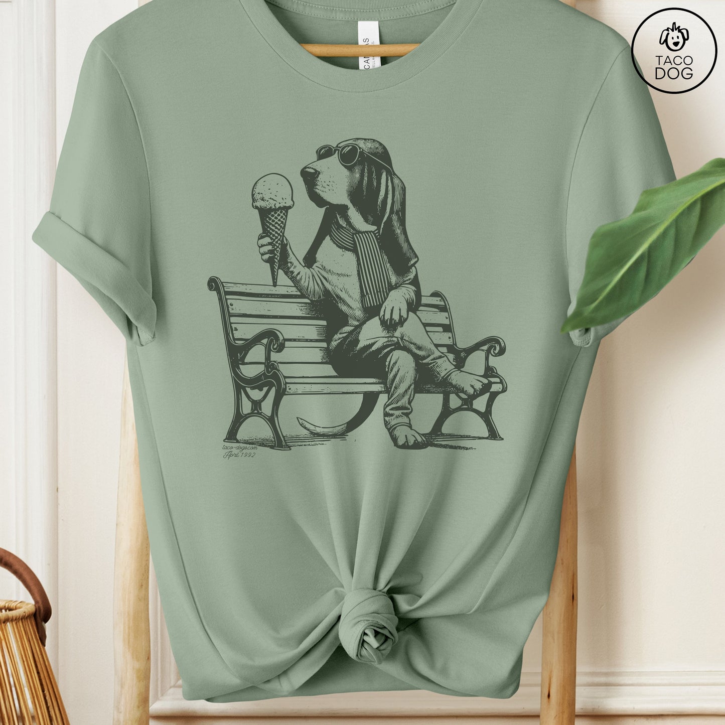 Basset Hound Ice Cream T-Shirt