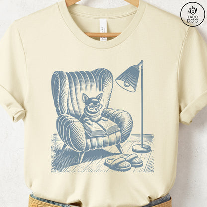 Chihuahua Reading Chair T-Shirt