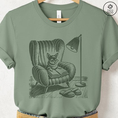 Chihuahua Reading Chair T-Shirt