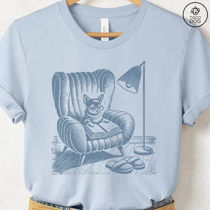 Chihuahua Reading Chair T-Shirt