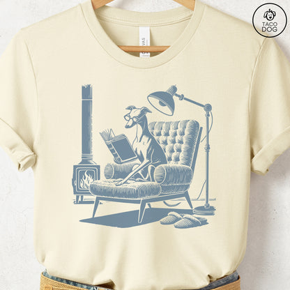 Italian Greyhound Whippet Reading Chair T-Shirt