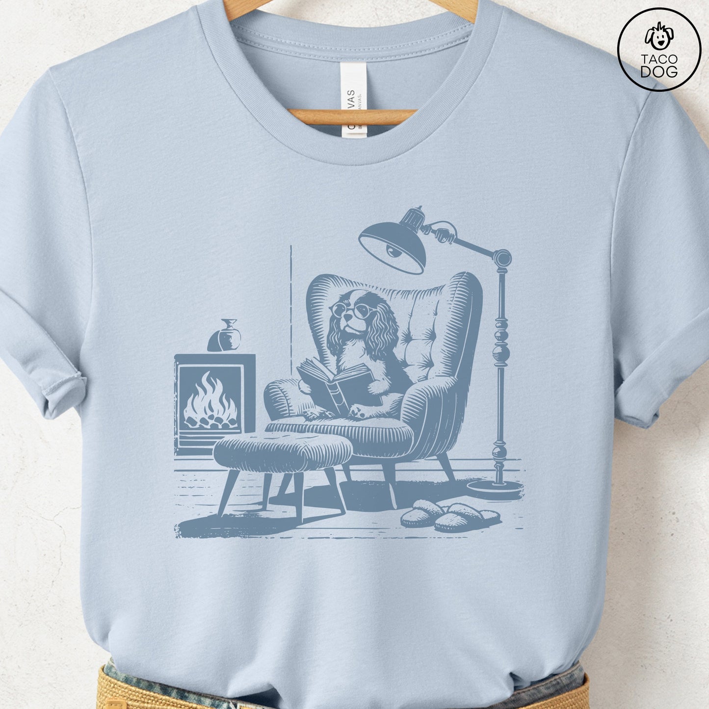 Cavalier King Charles Spaniel Reading Chair T-Shirt