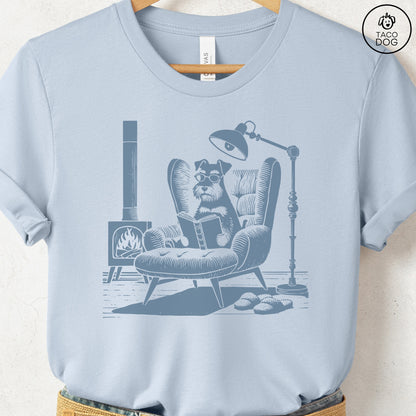 Schnauzer Reading Chair T-Shirt