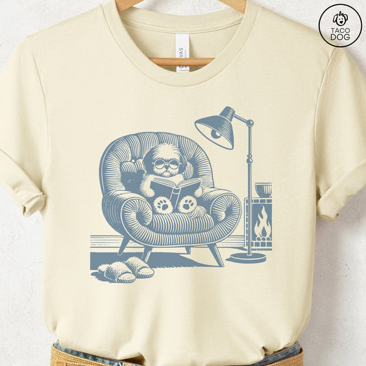 Shih Tzu Reading Chair T-Shirt