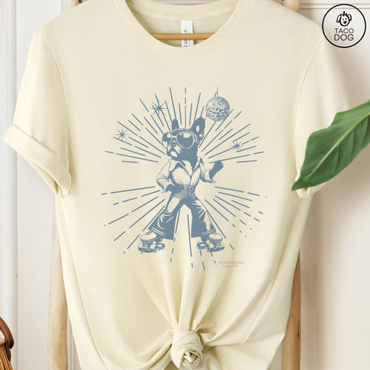 French Bulldog Frenchie Roller Disco T-Shirt