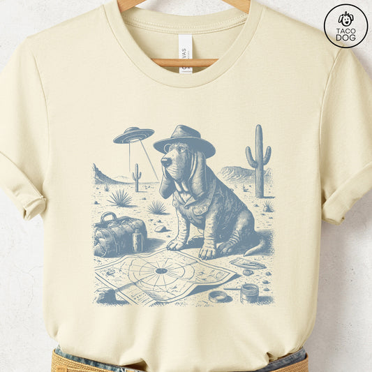 Basset Hound Desert Survey T-Shirt