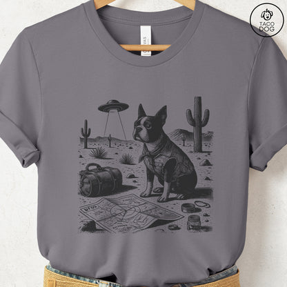 Boston Terrier Desert Survey T-Shirt
