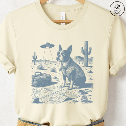 Boston Terrier Desert Survey T-Shirt