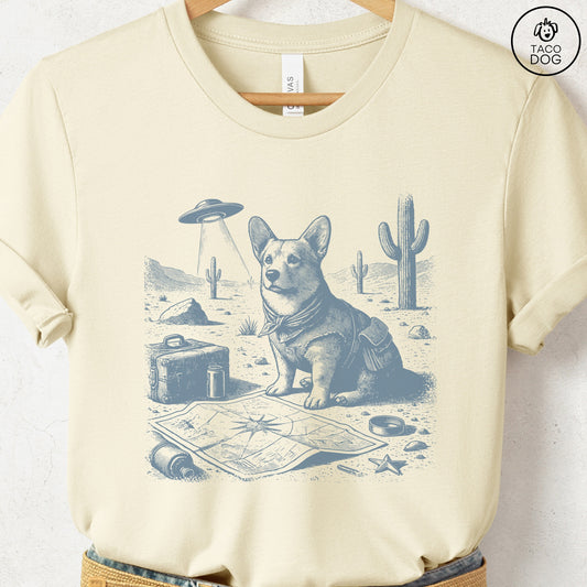 Corgi Desert Survey T-Shirt