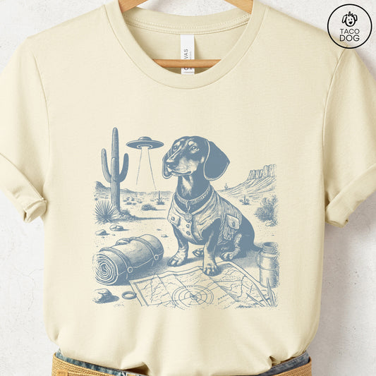 Dachshund Doxie Desert Survey T-Shirt