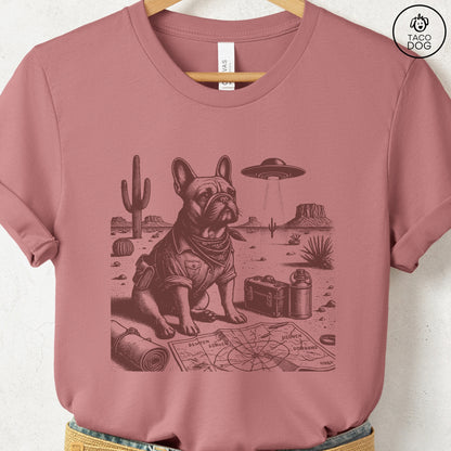 French Bulldog Frenchie Desert Survey T-Shirt