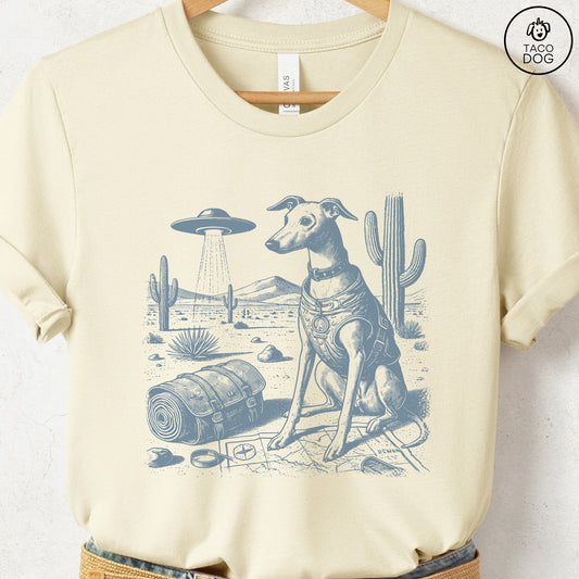 Italian Greyhound Whippet Desert Survey T-Shirt