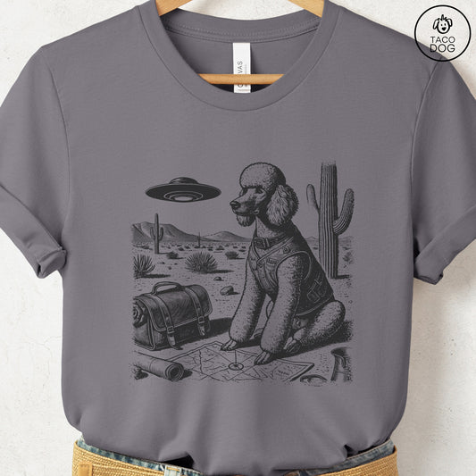 Poodle Desert Survey T-Shirt Storm Taco-Dog