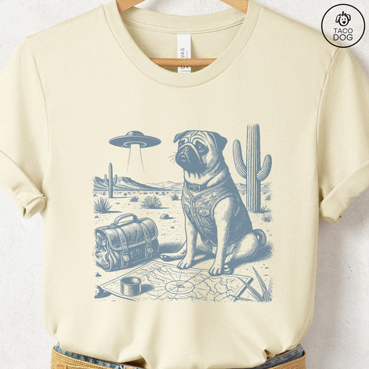 Pug Desert Survey T-Shirt