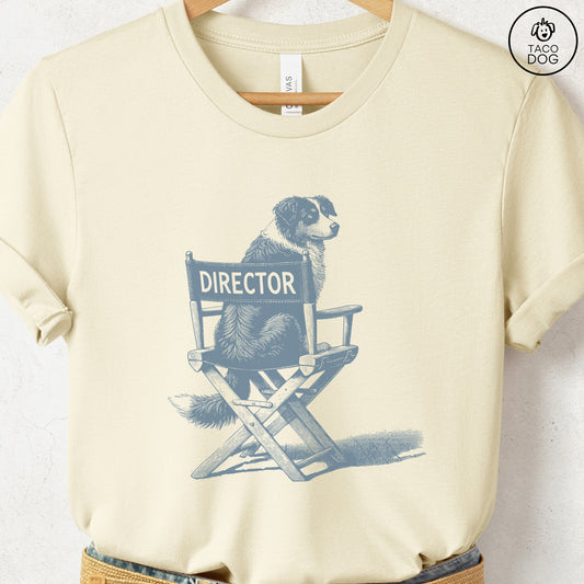 Australian Shepherd Aussie Director Chair T-Shirt