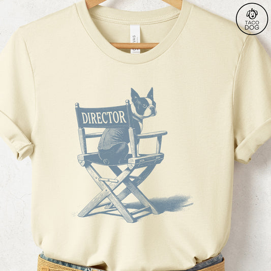 Boston Terrier Director Chair T-Shirt