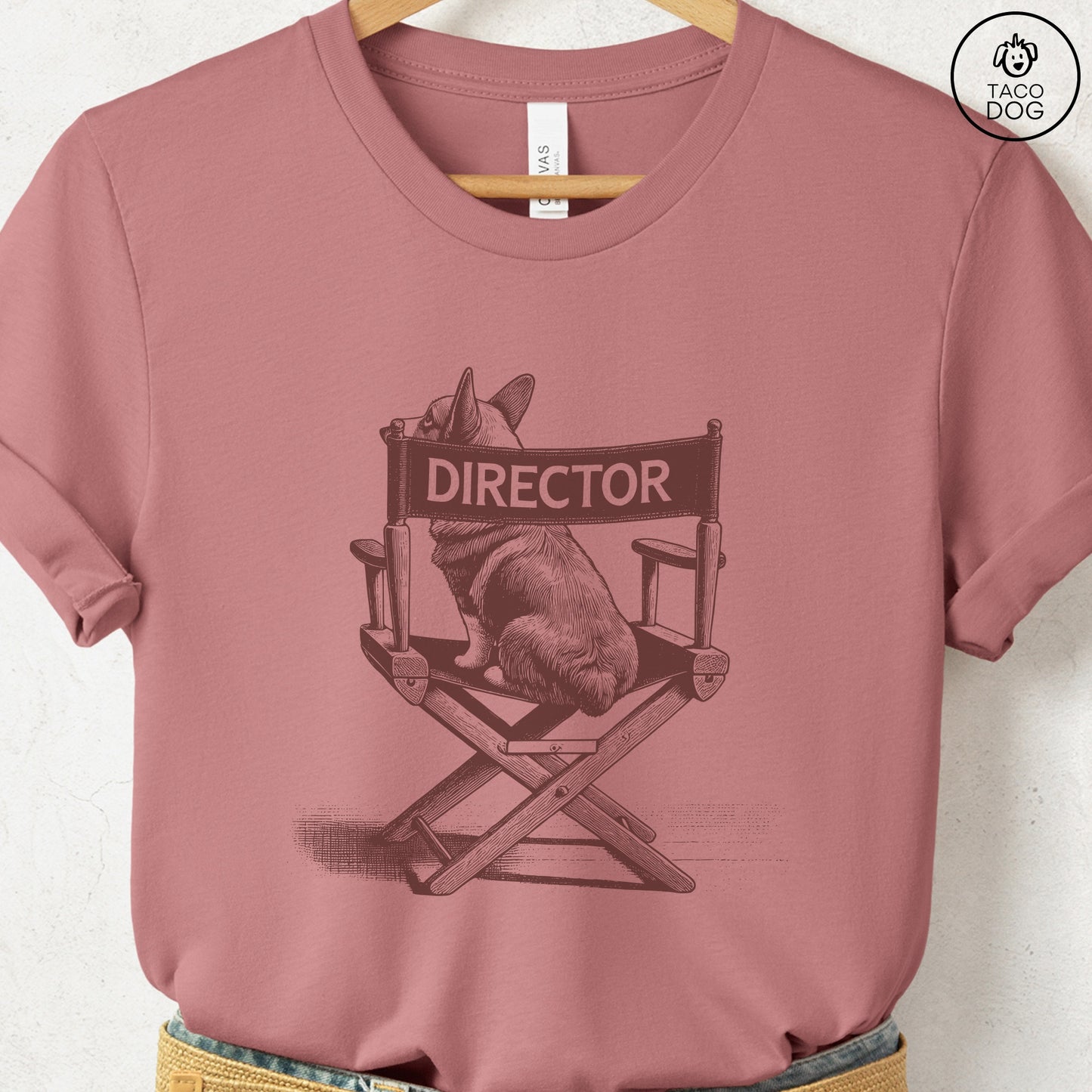 Corgi Director Chair T-Shirt