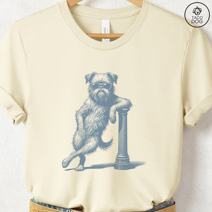Brussels Griffon Griff Lamppost Leaning T-Shirt