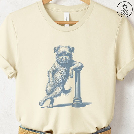 Brussels Griffon Griff Lamppost Leaning T-Shirt