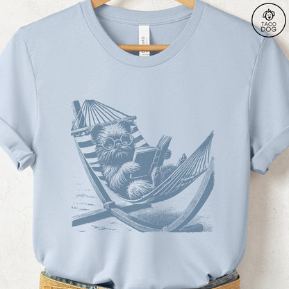 Brussels Griffon Hammock Reading T-Shirt