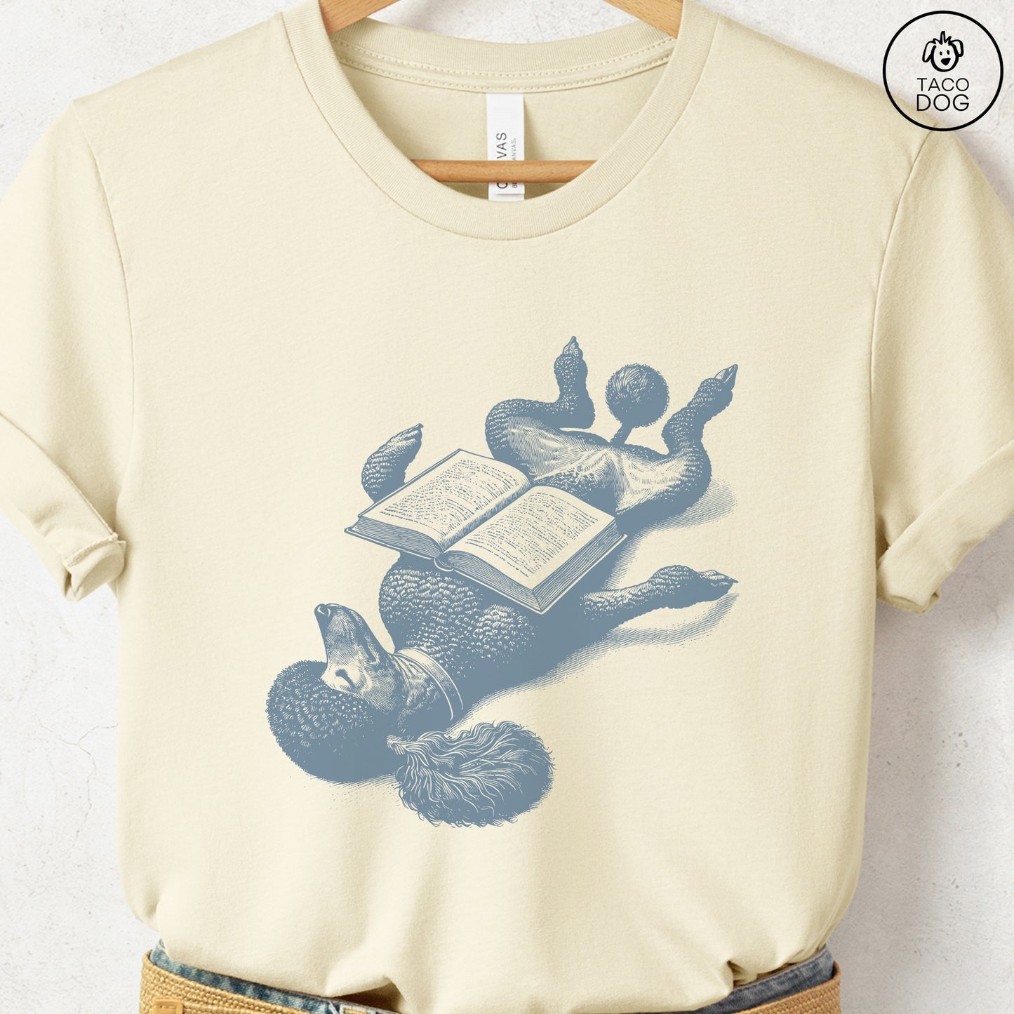 Poodle Book Nap T-Shirt