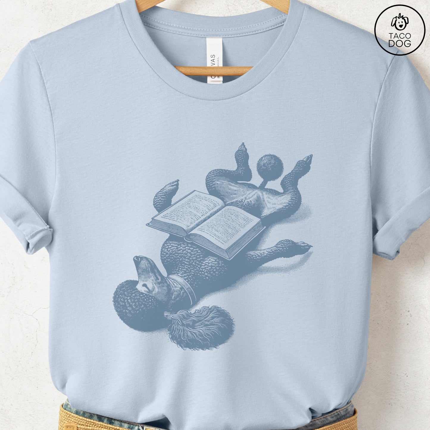 Poodle Book Nap T-Shirt