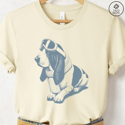 Basset Hound Winter Sport T-Shirt