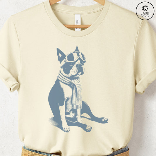 Boston Terrier Winter Sport T-Shirt