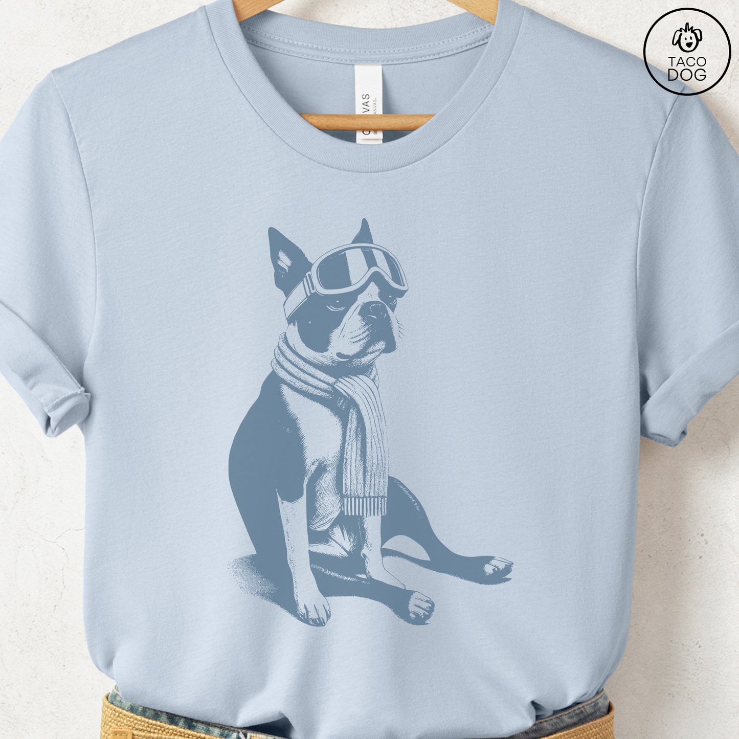 Boston Terrier Winter Sport T-Shirt