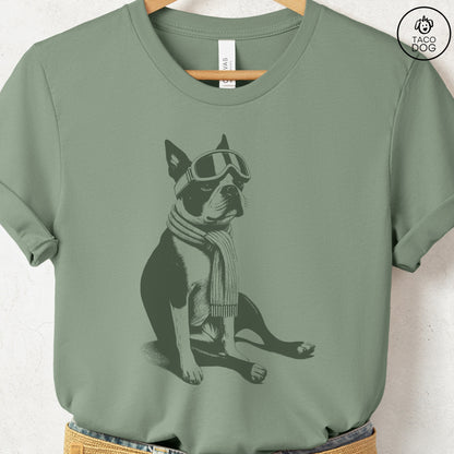 Boston Terrier Winter Sport T-Shirt
