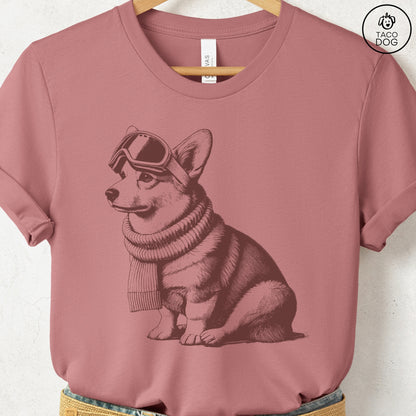 Corgi Winter Sport T-Shirt