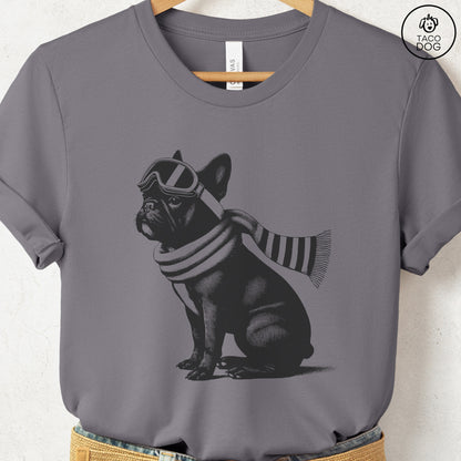 French Bulldog Frenchie Winter Sport T-Shirt