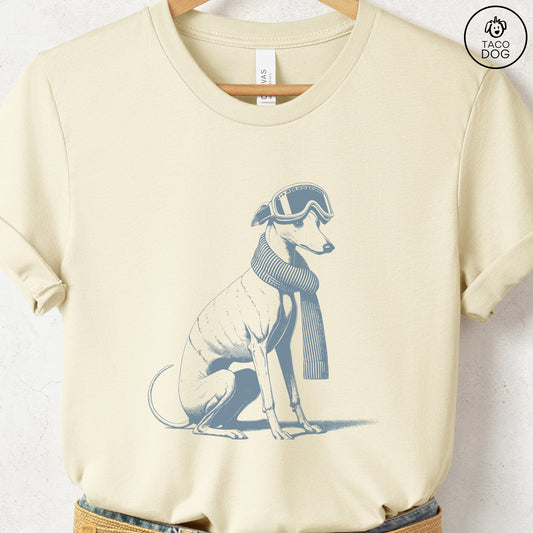 Italian Greyhound Whippet Winter Sport T-Shirt