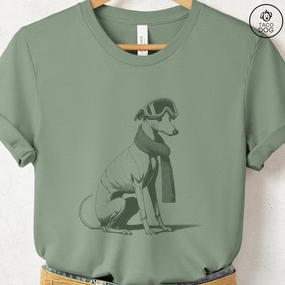 Italian Greyhound Whippet Winter Sport T-Shirt