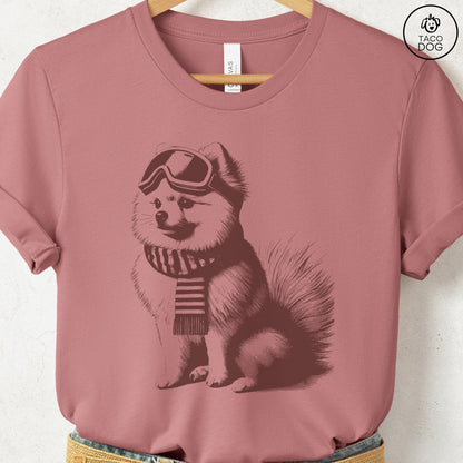 Pomeranian Winter Sport T-Shirt