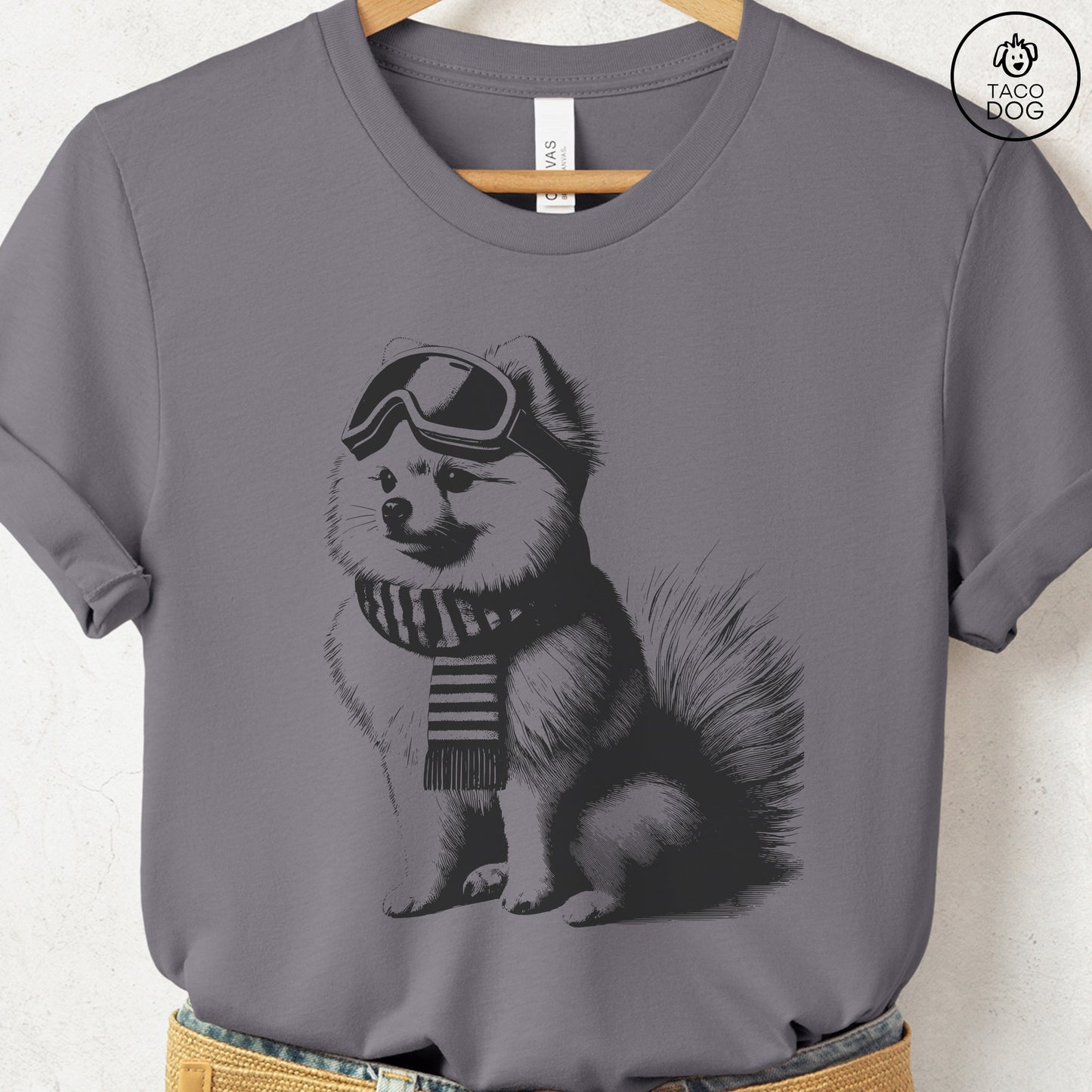 Pomeranian Winter Sport T-Shirt