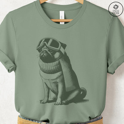 Pug Winter Sport T-Shirt