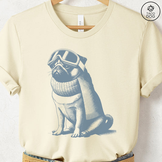 Pug Winter Sport T-Shirt