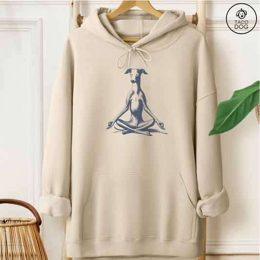 Italian Greyhound Whippet Iggy Meditate Yoga Hoodie
