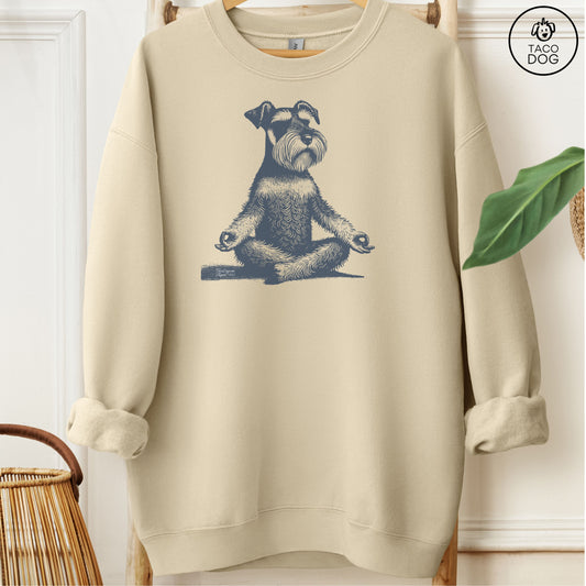 Schnauzer Meditate Yoga Sweatshirt